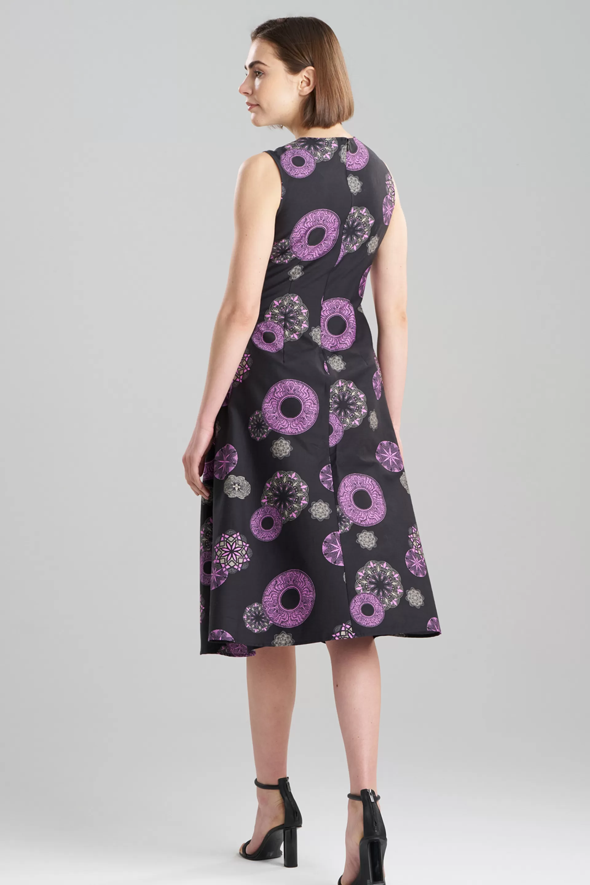 Natori Dresses<Ikigai Side Drape Dress Black Multi