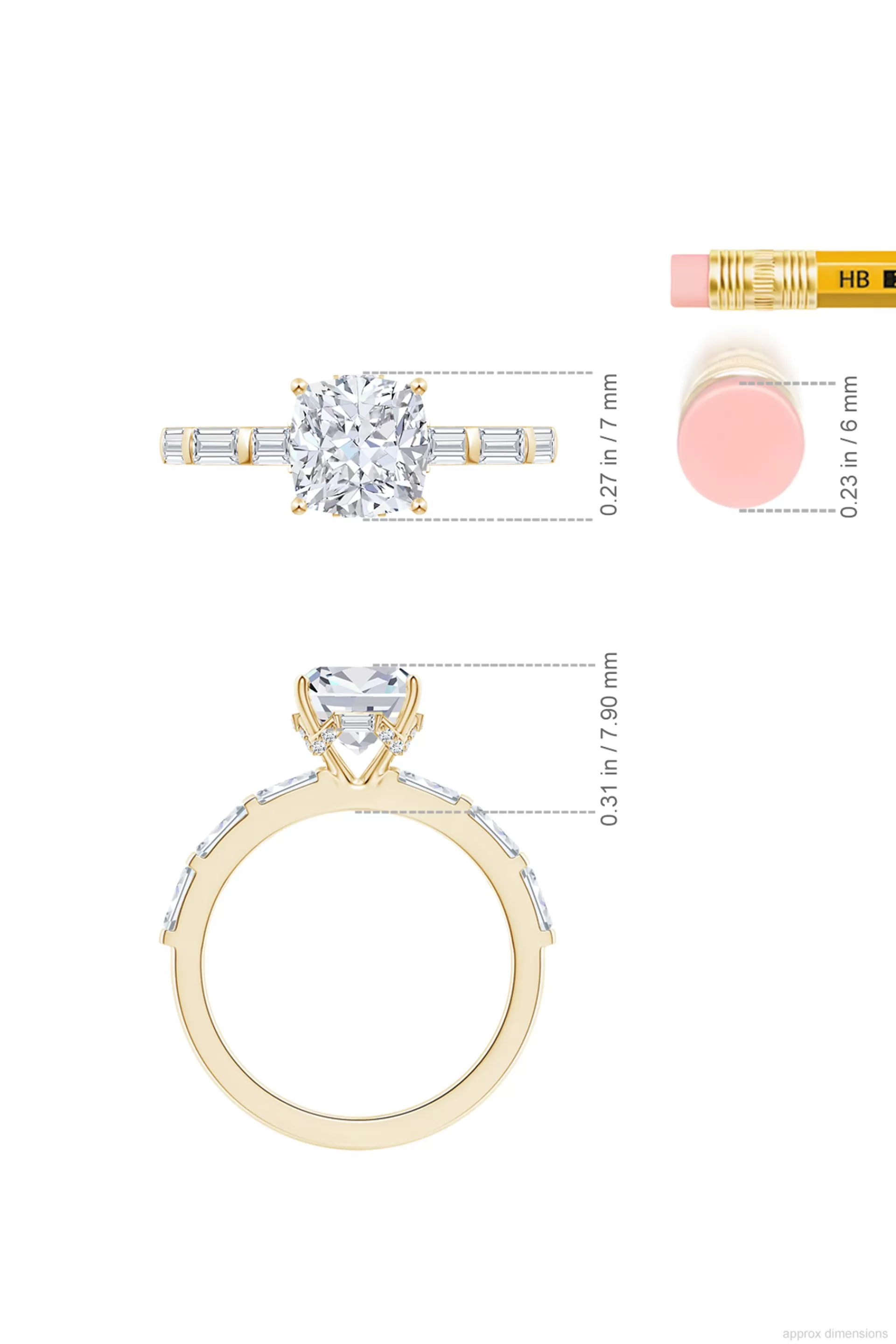 Natori Rings | Orient Express<Orient Express Lab-Grown 14K Gold & Cushion Diamond Solitaire Ring