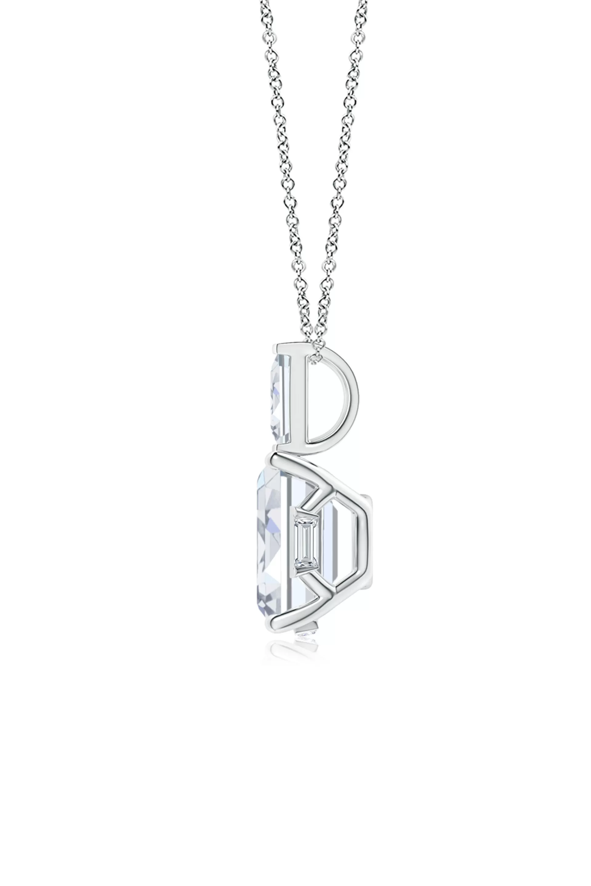 Natori Necklaces | Orient Express<Orient Express Lab-Grown 14K Gold & Emerald Cut Diamond Pendant Necklace