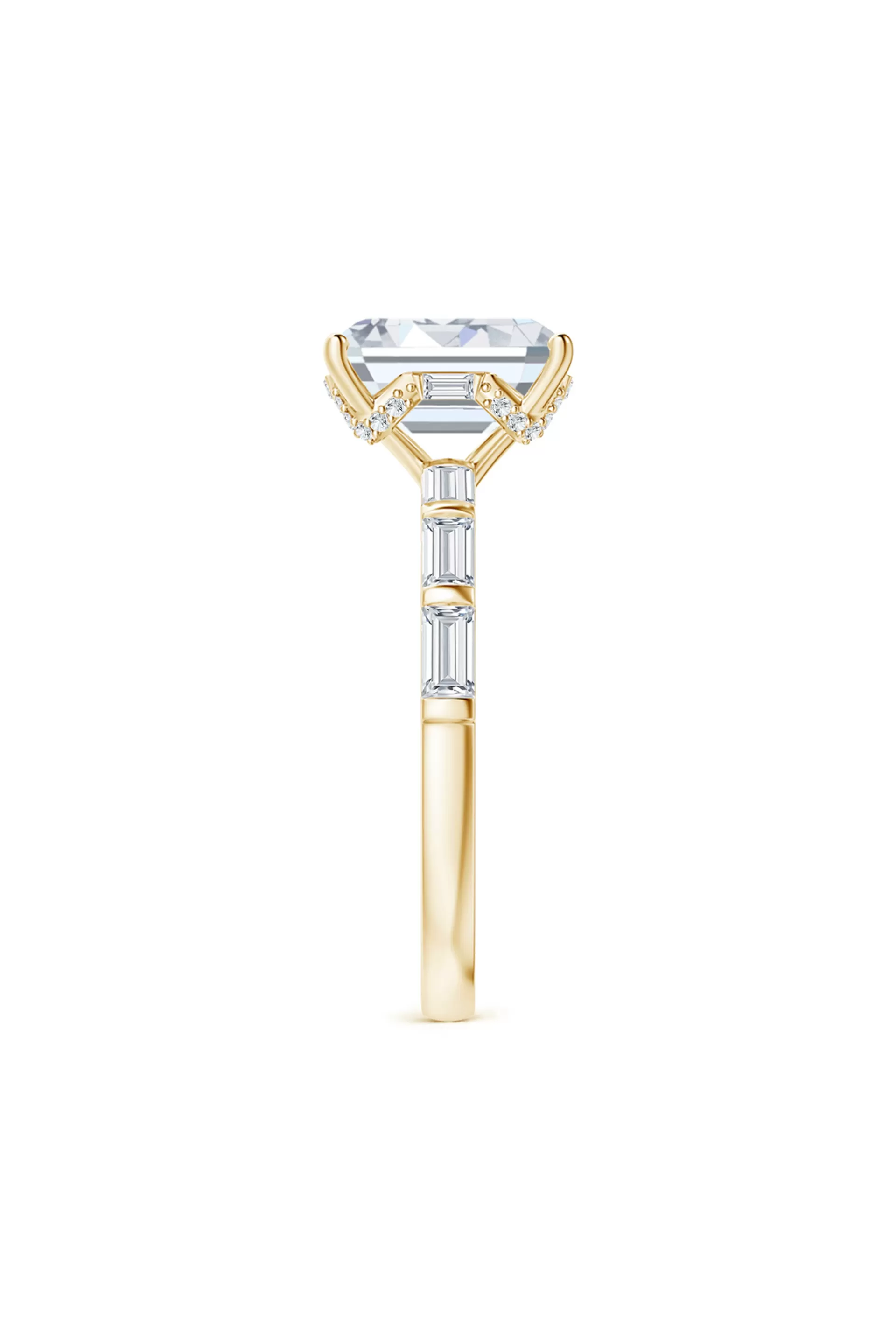 Natori Rings | Orient Express<Orient Express Lab-Grown 14K Gold & Emerald Cut Diamond Solitaire Ring