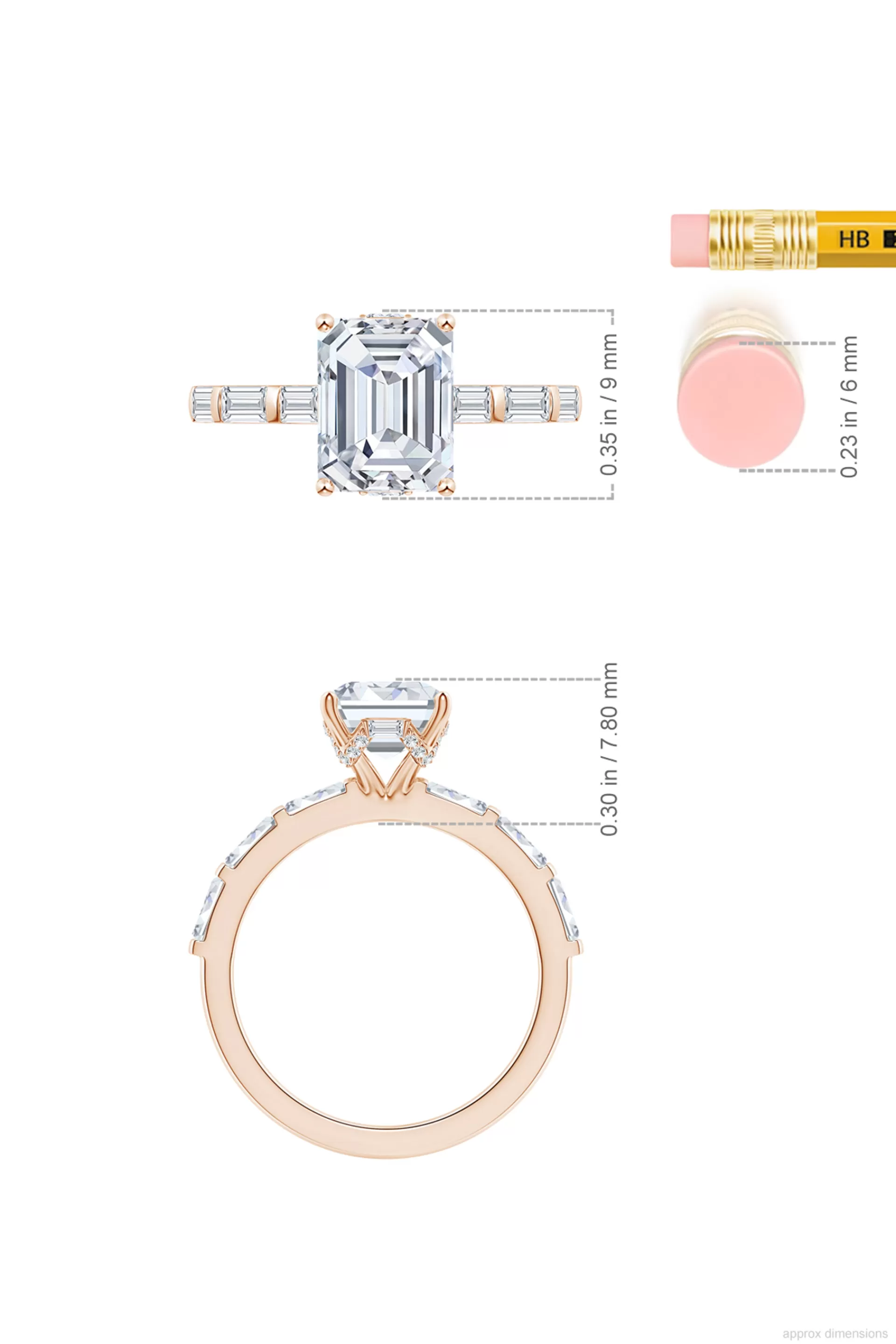 Natori Rings | Orient Express<Orient Express Lab-Grown 14K Gold & Emerald Cut Diamond Solitaire Ring