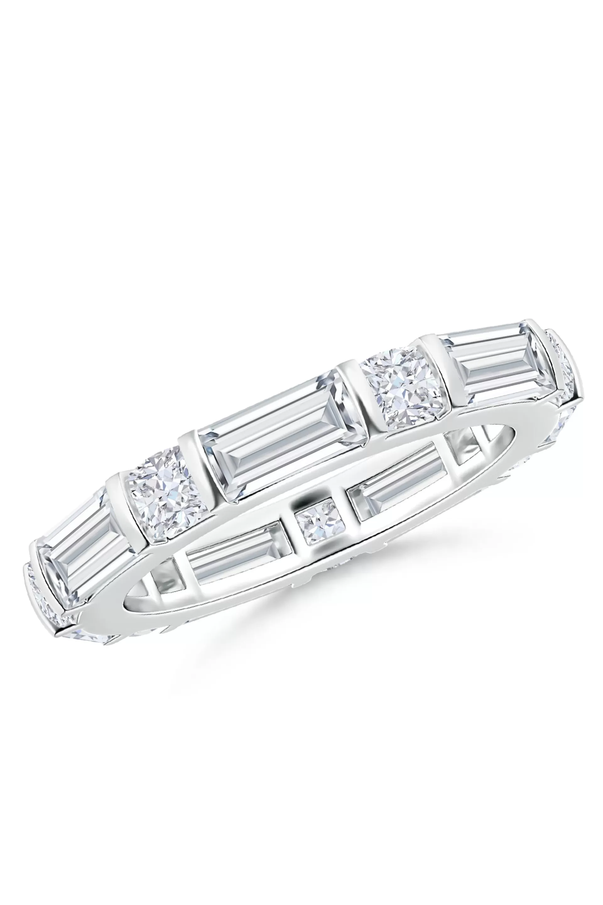 Natori Rings | Orient Express<Orient Express Lab-Grown 14K Gold Baguette & Cushion Diamond Eternity Band