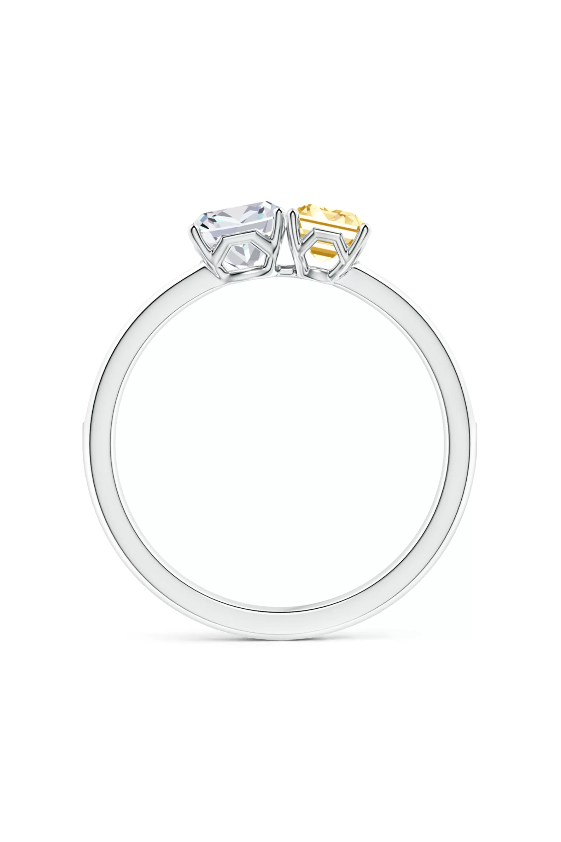 Natori Rings | Orient Express<Orient Express Lab-Grown 14K Gold With White & Yellow Diamond Two Stone Ring
