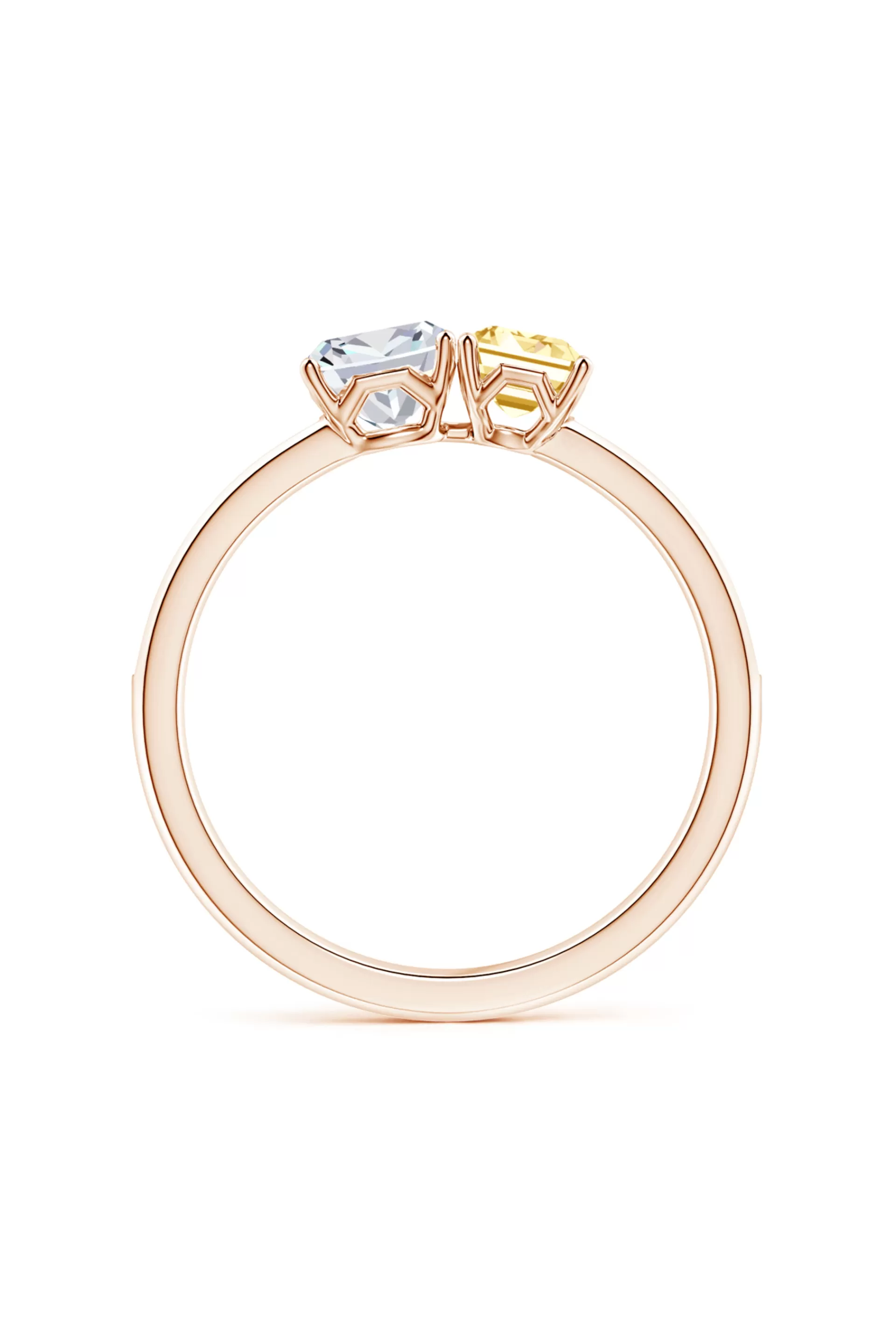 Natori Rings | Orient Express<Orient Express Lab-Grown 14K Gold With White & Yellow Diamond Two Stone Ring