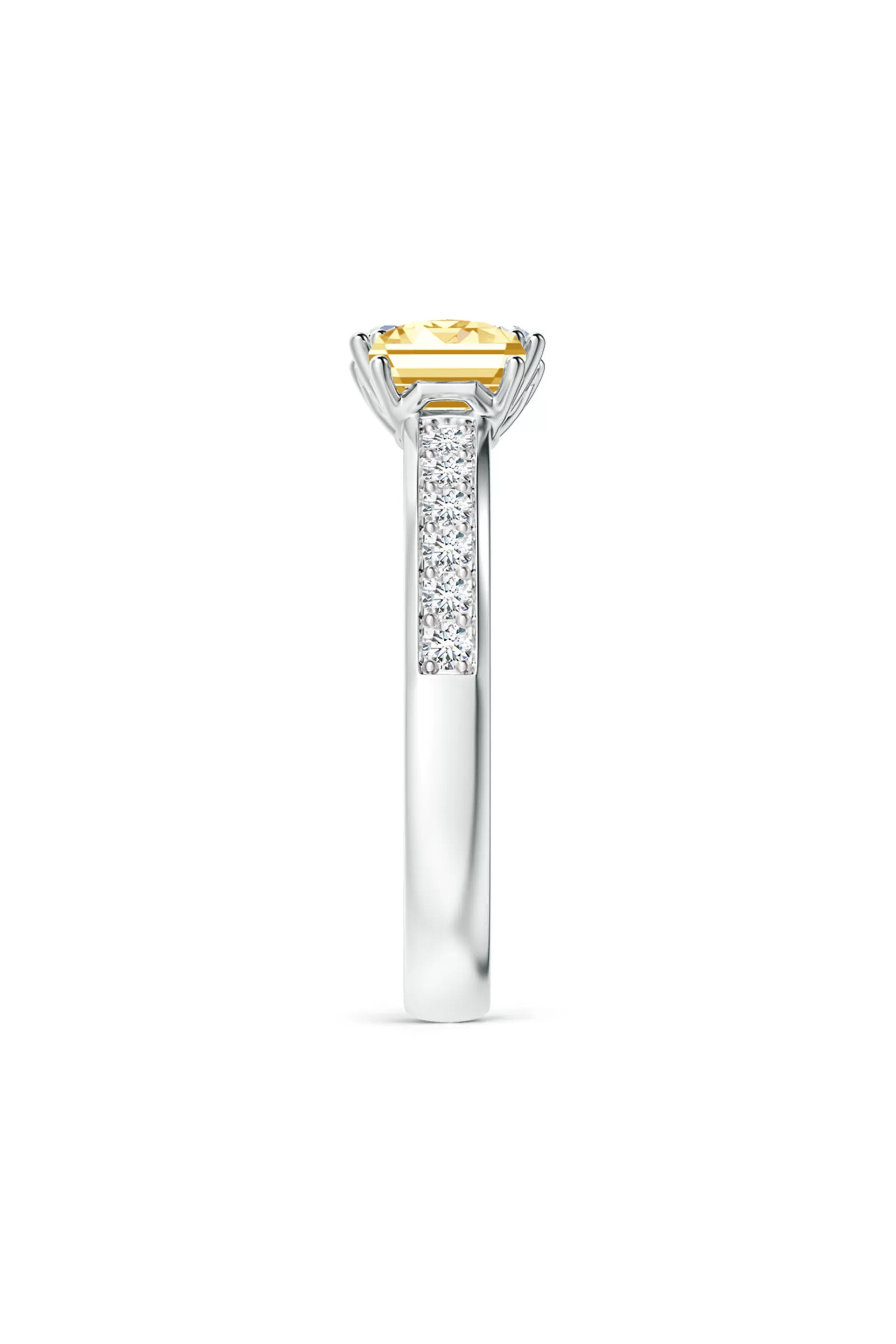 Natori Rings | Orient Express<Orient Express Lab-Grown 14K Gold With White & Yellow Diamond Two Stone Ring