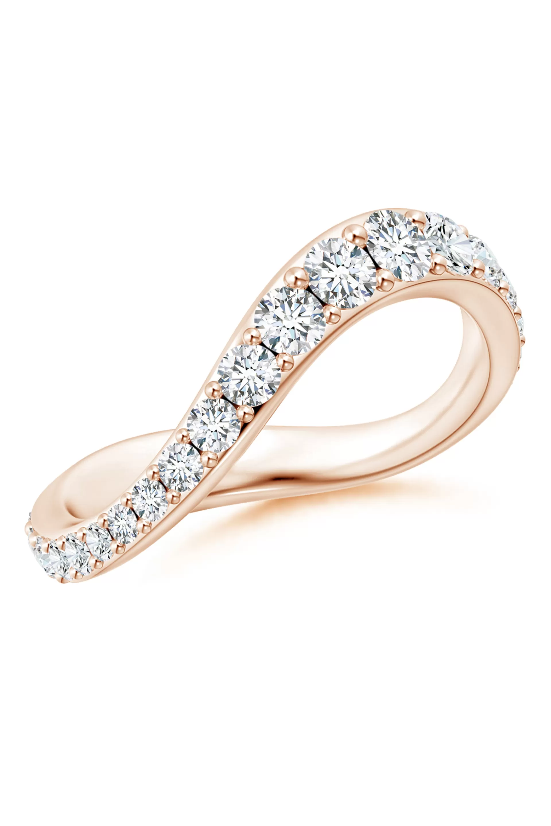 Natori Rings | Shangri-La<Shangri-La Brushstroke 14K Gold And Diamond Full Eternity Stacking Ring